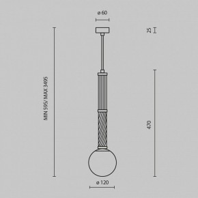 Подвесной светильник Maytoni Teatro MOD287PL-01BS в Режи - rezh.mebel24.online | фото 5