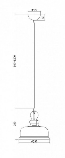 Подвесной светильник Maytoni Tone P001PL-01BZ в Режи - rezh.mebel24.online | фото 4