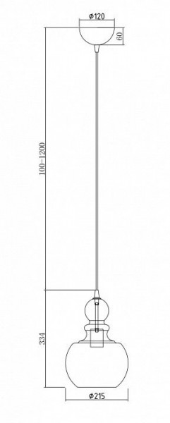 Подвесной светильник Maytoni Tone P003PL-01BZ в Режи - rezh.mebel24.online | фото 4
