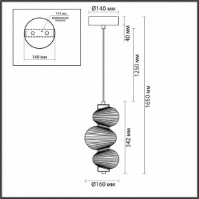 Подвесной светильник Odeon Light Bruco 5096/12L в Режи - rezh.mebel24.online | фото 5