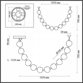 Подвесной светильник Odeon Light Jemstone 5085/48L в Режи - rezh.mebel24.online | фото 7