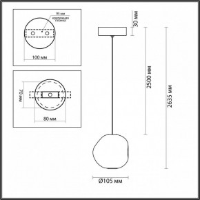 Подвесной светильник Odeon Light Jemstone 5085/5L в Режи - rezh.mebel24.online | фото 6