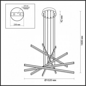 Подвесной светильник Odeon Light Rudy 3890/96L в Режи - rezh.mebel24.online | фото 6