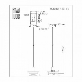 Подвесной светильник ST-Luce Oltarno SL1212.403.01 в Режи - rezh.mebel24.online | фото 3