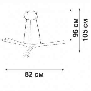 Подвесной светильник Vitaluce V2708 V2708-0/3S в Режи - rezh.mebel24.online | фото 3