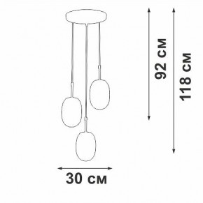 Подвесной светильник Vitaluce V28210 V28210-1/3S в Режи - rezh.mebel24.online | фото 5
