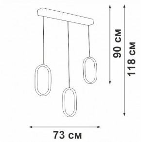 Подвесной светильник Vitaluce V3049 V3049-0/3S в Режи - rezh.mebel24.online | фото 4