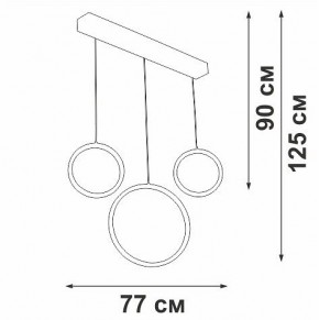 Подвесной светильник Vitaluce V3050 V3050-1/3S в Режи - rezh.mebel24.online | фото 5
