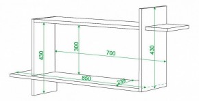 Полка книжная Домино нельсон ПК-16 в Режи - rezh.mebel24.online | фото 2