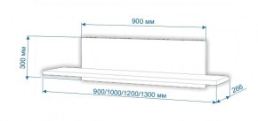Полка навесная Нобиле ПНО-ППН-100 в Режи - rezh.mebel24.online | фото 2