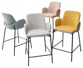 Полубарный стул NYX (H=65cm) VF106 желтый / VF120 серый М-City в Режи - rezh.mebel24.online | фото 4