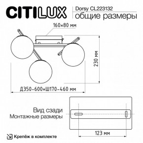 Потолочная люстра Citilux Dorsy CL223132 в Режи - rezh.mebel24.online | фото 12