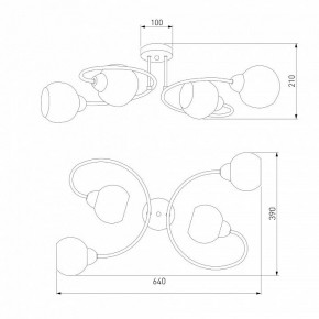 Потолочная люстра Eurosvet Tulia 30136/4 хром в Режи - rezh.mebel24.online | фото 3