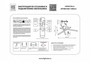 Потолочная люстра Lightstar Palla 739013 в Режи - rezh.mebel24.online | фото 2