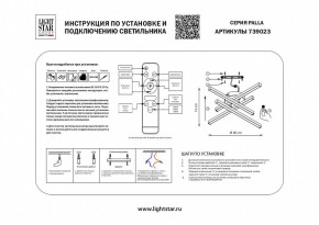Потолочная люстра Lightstar Palla 739023 в Режи - rezh.mebel24.online | фото 2