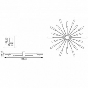 Потолочная люстра Lightstar Ragno 732203 в Режи - rezh.mebel24.online | фото 5
