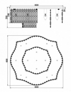 Потолочная люстра Maytoni Dune DIA005CL-10CH в Режи - rezh.mebel24.online | фото 2