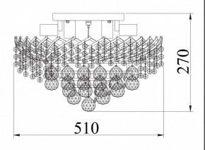 Потолочная люстра Maytoni Karolina DIA120-09-G в Режи - rezh.mebel24.online | фото 4