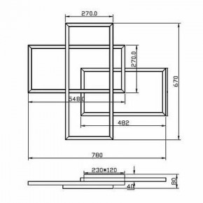 Потолочная люстра Maytoni Line MOD016CL-L80BK в Режи - rezh.mebel24.online | фото 2