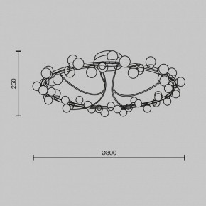 Потолочная люстра Maytoni Tessara MOD081CL-L48G3K в Режи - rezh.mebel24.online | фото 2