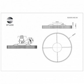 Потолочная люстра ST-Luce Estense SL6203.402.50 в Режи - rezh.mebel24.online | фото 3