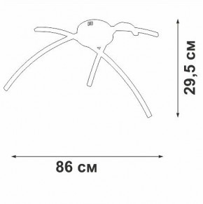 Потолочная люстра Vitaluce V2709 V2709-1/3PL в Режи - rezh.mebel24.online | фото 2