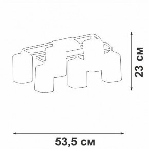 Потолочная люстра Vitaluce V3092 V3092-1/6PL в Режи - rezh.mebel24.online | фото 4
