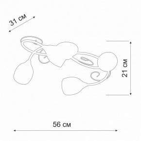 Потолочная люстра Vitaluce V3269 V3269-3/4PL в Режи - rezh.mebel24.online | фото 2