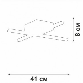 Потолочная люстра Vitaluce V3801 V3801-0/2PL в Режи - rezh.mebel24.online | фото 2