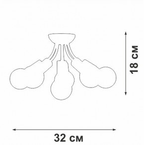 Потолочная люстра Vitaluce V3927 V3927-0/6PL в Режи - rezh.mebel24.online | фото 6