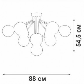 Потолочная люстра Vitaluce V42870 V42870-8/10PL в Режи - rezh.mebel24.online | фото