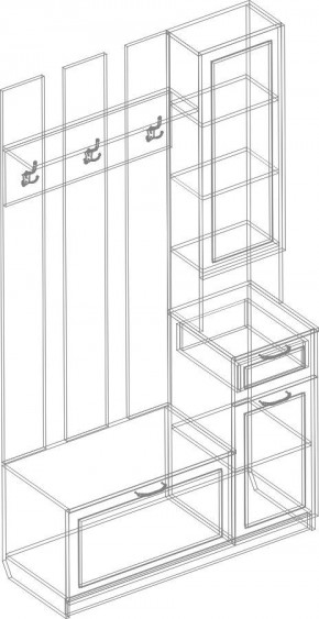 Прихожая Александрия (модульная) в Режи - rezh.mebel24.online | фото 5