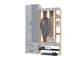 Прихожая Домино (Крафт золотой/Бетон) в Режи - rezh.mebel24.online | фото