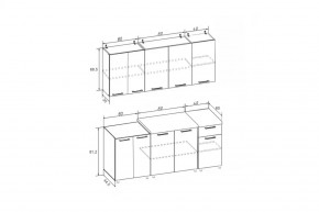 РИО-1 ЛДСП Кухонный гарнитур 1,8 м в Режи - rezh.mebel24.online | фото 7