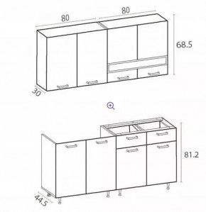 РИО-2 ЛДСП Кухонный гарнитур 1,6 м в Режи - rezh.mebel24.online | фото 7