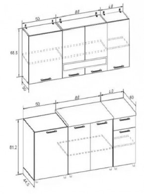 РИО-2 ЛДСП Кухонный гарнитур 1,7 м в Режи - rezh.mebel24.online | фото 7