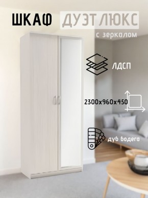 Шкаф 2-х створчатый Дуэт Люкс с зеркалом в Режи - rezh.mebel24.online | фото 5