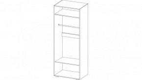 Шкаф 2-х створчатый НЕНСИ (Крафт золотой/Белый глянец) в Режи - rezh.mebel24.online | фото 2