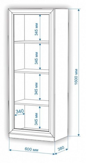 Шкаф для белья Нобиле ВтН-ФГД в Режи - rezh.mebel24.online | фото 2