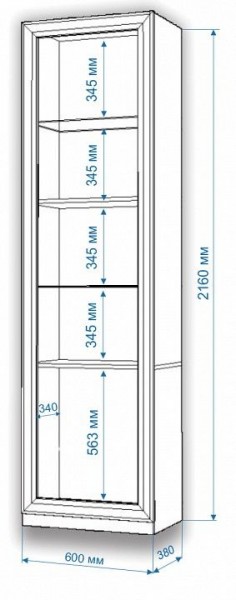 Шкаф для белья Нобиле ВтВ-ФГД-ФГК в Режи - rezh.mebel24.online | фото 3