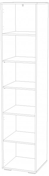 Шкаф для книг НМ 041.44 "Банни" Левый/Правый (Бисквит) в Режи - rezh.mebel24.online | фото 4