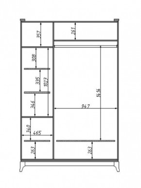 Шкаф для одежды Сабрина (ММ-302-01/03) с зеркалом в Режи - rezh.mebel24.online | фото