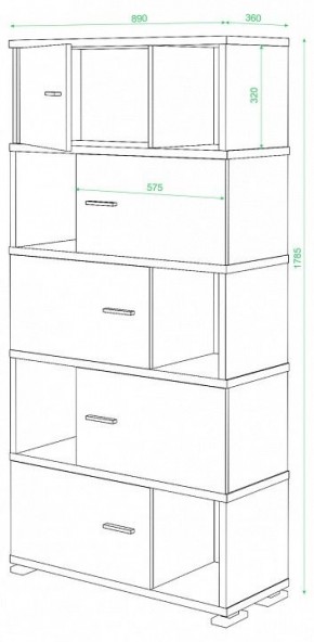 Шкаф комбинированный Домино СБ-30/5 в Режи - rezh.mebel24.online | фото 3