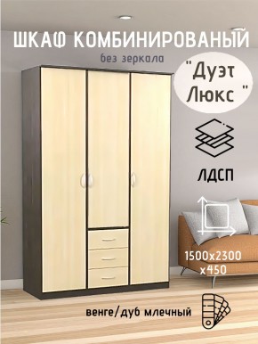 Шкаф комбинированный Дуэт Люкс без зеркала в Режи - rezh.mebel24.online | фото