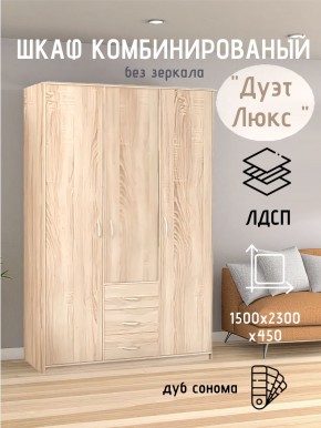 Шкаф комбинированный Дуэт Люкс без зеркала в Режи - rezh.mebel24.online | фото 5