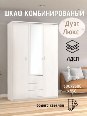 Шкаф комбинированный Дуэт Люкс с зеркалом в Режи - rezh.mebel24.online | фото 7