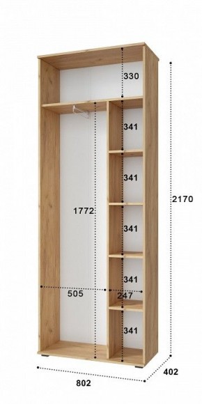 Шкаф комбинированный Эмилия ЭЛ-13К в Режи - rezh.mebel24.online | фото 3