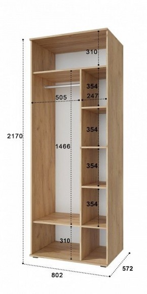 Шкаф комбинированный Эмилия ЭЛ-16К в Режи - rezh.mebel24.online | фото 4