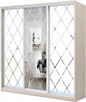 Шкаф-купе ХИТ 22-20/2-666 РОМБ БОЛЬШОЙ МАТОВЫЙ в Режи - rezh.mebel24.online | фото