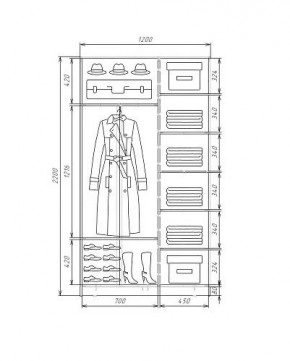 Шкаф-купе ХИТ 22-4-12-11 (420) в Режи - rezh.mebel24.online | фото 5